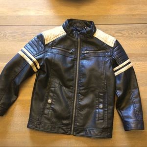 Boys Leather-Like Jacket